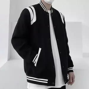 [모로엠] 남성 컬러블록 바시티 데일리 야구점퍼 ON-JUA-QWFOOAI2