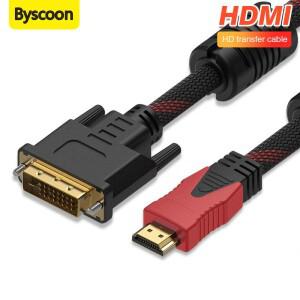 Byscoon HDMI-DVI 케이블 양방향 DVI-D 24+1 수-HDMI 수 어댑터 1.5m/3m/5m