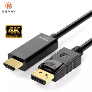 1.8M 길이 DP-HDMI DVI VGA 케이블 4K 디스플레이포트-HD 어댑터 남성-남성 컨버터 (모니터/프로젝터용)