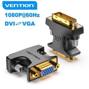 Vention DVI to VAG 어댑터 양방향 변환기 24 + 5 Male VGA Female 케이블 PC HDTV 프로젝터 모니터 용 커