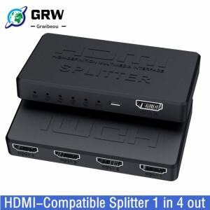 4K 2K HDMI 분배기 1 in 4 out 4x1 스위치 호환 어댑터 xbox호환 플스호환 DVD HDTV PC 노트북 용 HD 1080P
