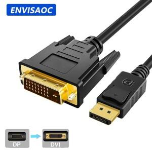 DisplayPort DP-DVI 어댑터 Connecto 케이블 변환 라in 1.8M FHD 1920x1080P 데스크탑 노트북 PC TV 모니터