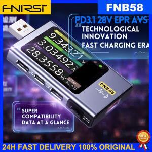 Fnirsi FNB58 USB 테스터 전압계 고속 충전 TYPE-C 감지 트리거 용량 측정 리플