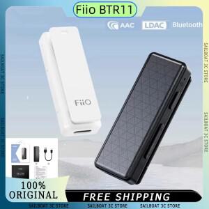 FIIO호환 BTR11 Bluetooth 5.3 수신기 LDAC 무선 오디오 헤드폰 앰프 어댑터 마이크가 있는