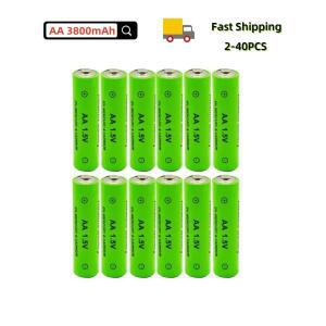 2-40PCS AA 충전식 1.5V 3800mAh 알카라인 배터리 손전등 장난감 시계 Ni-Mh 교체