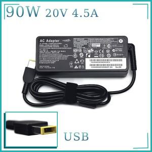 레노버호환 씽크패드호환 X1 울트라북 B40 G50 M4400 Z50 에센셜용 AC 어댑터 90W 20V 4.5A USB 핀 OT-APB0