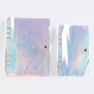홀로그램 투명 육공 6공 다이어리 커버 2종/A5 A6 DIY