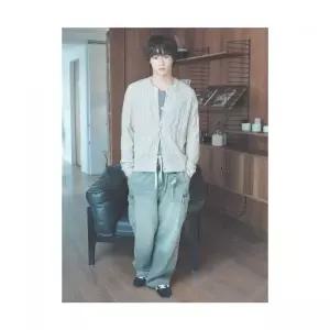 [국내정품] 에잇세컨즈 8SECONDS 와이드 핏 풀밴딩 카고 데님 팬츠 블루 456321CM4P 138455