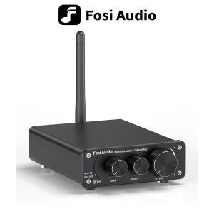 Fosi Audio BT10A Bluetooth 2 채널 사운드 파워 스테레오 앰프 TPA3116D2 스피커 용  디지털 50W Treble &