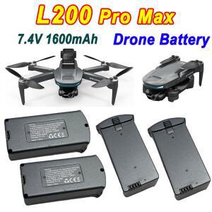LYZRC L200 프로 맥스 4K 드론 배터리 콥터 예비 부품 액세서리 7.4V 1600mAh