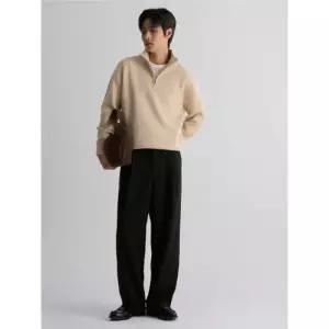 에잇세컨즈 하프집업 하이넥 니트 - 아이보리 5857702