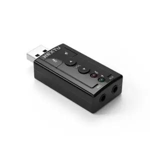 USB 7.1ch 외장 사운드카드 데스크탑 서라운드 노트북 음향기기 사운드카드 스피커 인터페이스 피시
