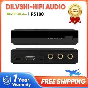SMSL PS100 다기능 오디오 변환기 ES9023 DAC 칩 가정용 자동차 음악 24 비트 192kHz HDMI ARC TV용