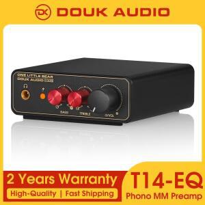 Douk Audio T14-EQ  MM 포노 스테이지 RIAA 프리앰프 LP 비닐 턴테이블 레코드 플레이어 3.5mm  출력