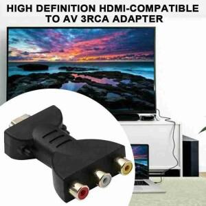 와이어 커넥터 AV 디지털 신호 HDMI To 3 RCA 오디오 어댑터 구성 요소 변환기 비디오 PC 프로젝터 태블릿