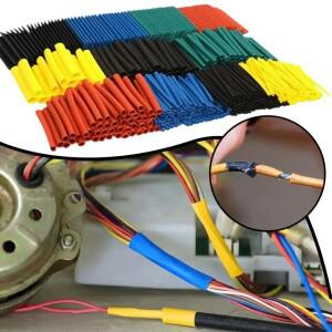 164개/세트 열수축 튜브 키트 절연 케이블 슬리브 모음 튜빙 와이어