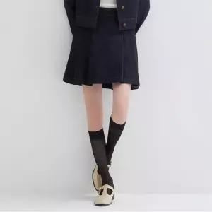 데님 플리츠 스커트 RMWJD49G11-T 443478 로엠