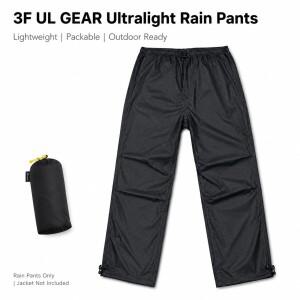 3F UL GEAR 초경량 패커블 레인 팬츠 20D 다이니마 아웃도어 바지(하이킹 캠핑  여행용 보관 주머니 포함)