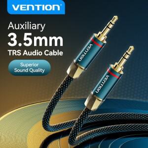 Vention 3.5mm 잭 오디오 케이블 헤드폰 샤오미호환 노트북 남성-남성 자동차 Aux 스피커 코드