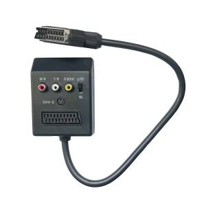 양방향 Scart 익스텐션 케이블 내장 스위치 S-비디오  RCA AV to 컨버터