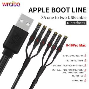 WYLIE 3A 6 포트 iphone 호환 8 XS 11 12 13 14 15 16 Pro Max 배터리 FPC 버클 DC 전원 공급 장치  케이블