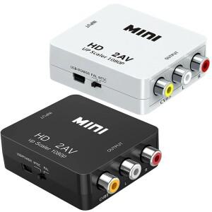HD 1080P HDMI 호환 RCA AV/CVBS 어댑터 플스호환 VCR DVD PALMTSC PC 용 미니 소형 비디오 컨버터 박스
