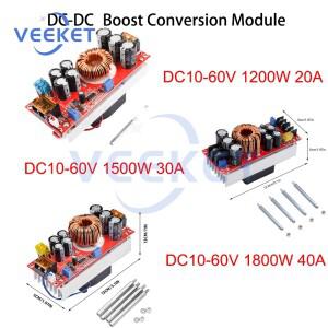 1800W 40A DC-DC 부스트 컨버터 스텝 업 전원 공급 장치 모듈 10-60V ~ 12-90V 가변 전압 30A 20A