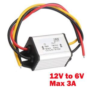 12V ~ 6V 전압 조정기 모듈 벅 컨버터 DC-DC 전원 공급 장치 스텝다운