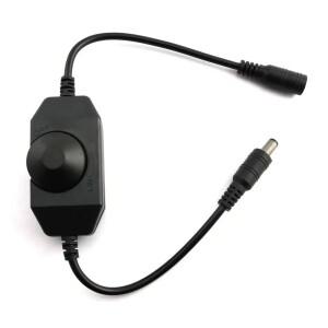 단일 색상 LED 스트립 조명  노브 조광기  조광 스위치  ON OFF    12V  2A  24W