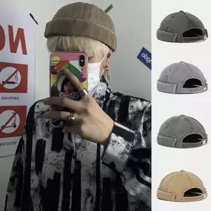 빈티지 워싱 스타일 데일리 모자 와치캡