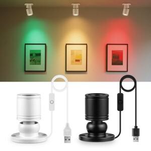 회전식 소형 스포트 라이트 1W 미니 소형 LED 스포트라이트 5V USB 표면 장착 통 천장 조명 쇼케이스 디스