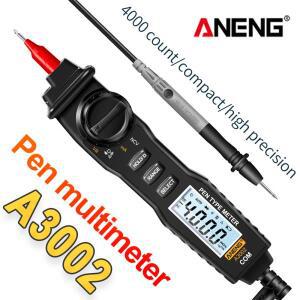 ANENG A3002 비접촉식 펜형 멀티미터 디지털 AC/DC 전압 4000 카운트 옴 다이오드 연속성 커패시턴스 테스