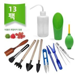 13종 정원 플랜터 키트 DIY 파종 삽 스쿠프 버킷 스푼 다육식물 묘목 도구 분재 비료 드릴링 장치
