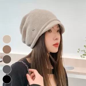 짧은 챙 데일리 패션 부드러운 니트 비니