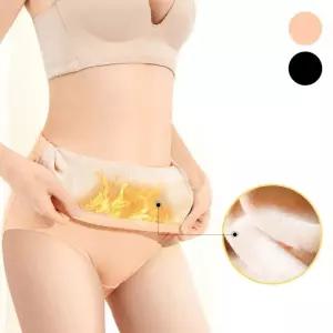 여자 홈웨어 소프트 하이웨스트 복부 기모 팬티