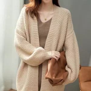 노버튼 니트 소재 카디건 데일리 깔끔 가디건