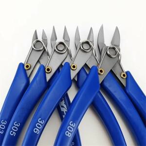 Bomurphy 플러시 커터  와이어 마이크로 스테인레스 스틸 사이드 스프링 장착 실리콘 핸들 스프루 커팅 플