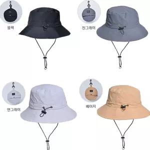버킷햇 모자 레인햇 등산모자 포켓 방수 초경량 여름