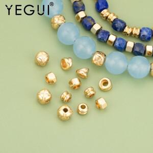 YEGUI 20 개/몫 MH08 쥬얼리 액세서리 18k 골드 로듐 도금 구리 참 핸드메이드 분리된 비즈 쥬얼리 제작
