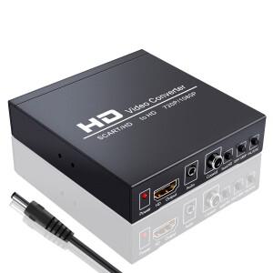 스카트-HD 케이블  1080P 컨버터 스케일러(디지털 오디오 포함)  2-in-1 AV
