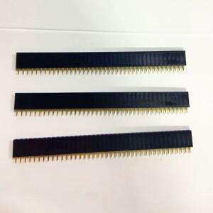 10개 피치 2.54mm 40핀 직선형 암 단일 행 핀 헤더 스트립 PCB 커넥터
