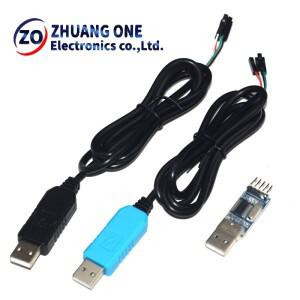PL2303 PL2303HX/PL2303TA USB To RS232 TTL 컨버터 어댑터 모듈  방진 커버 포함  Arduino호환 다운로드