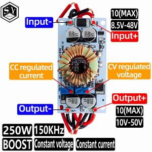 DC 부스트 컨버터 정전류 모듈  모바일 전원 공급 장치  LED 드라이버 비절연 스텝 업 250W  10A