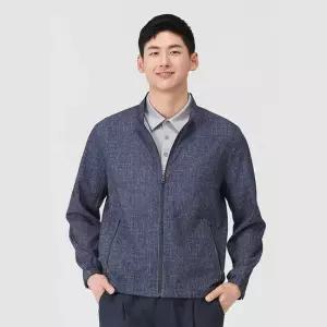 PAT 서커 프린트 블루종 점퍼_1L31302