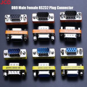 JCD 1pc DB9 9핀 남성-여성/남성-남성/여성-여성/미니 소형 젠더 체인저 어댑터 RS232 시리얼 플러그 Com