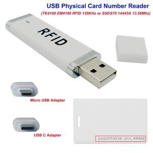 조정 가능 미니 소형 휴대용 스마트 EM 카드 USB ID RFID 리더기 TK4100 EM4100 125KHz S50 S70 1444