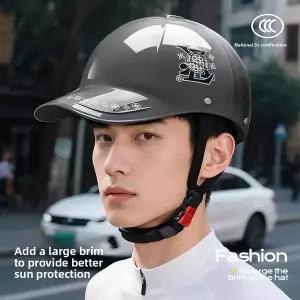 바이크 오토바이 반모헬맷 2025 신형 유니 야구모자 스타일 여름 하프 헬멧 전기 자전거/바이크 오토바이용