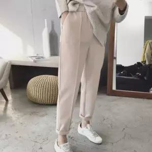 편한바지 여성 모직바지 멋짐 핀턱바지 편안한밴딩 데일리팬츠