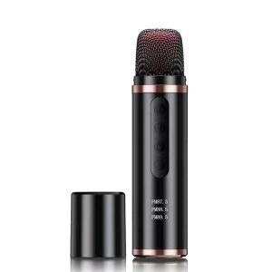휴대용 자동차 미니 블루투스 가라오케 마이크 플레이어 노래 녹음 라이브 방송 장비 FM 무선