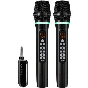 전문 UHF 무선 마이크 핸드 헬드 블루투스 가라오케 녹음 스튜디오 홈 파티 노래 자동차 스피커